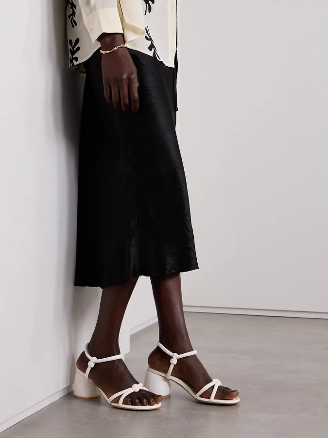 Gianvito Rossi - Cassis 60 Leather Sandals - White - Image 2