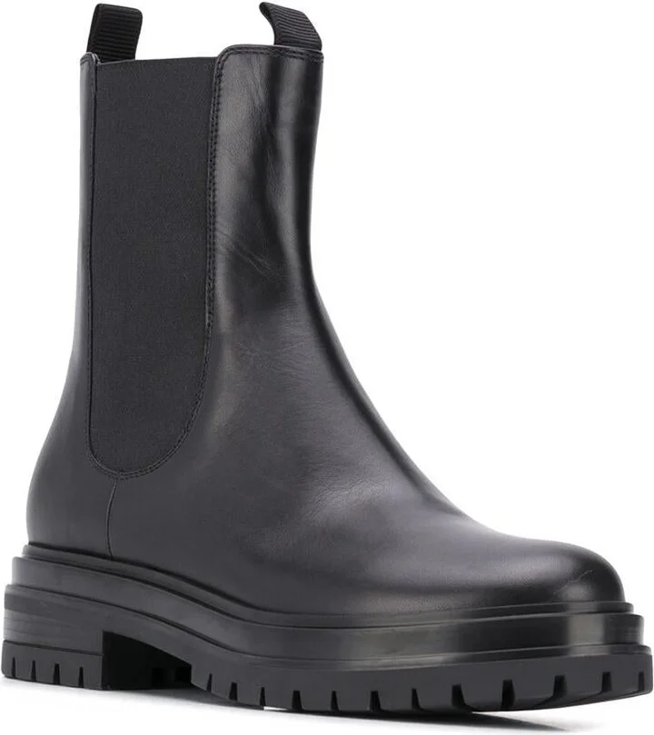 Gianvito Rossi Chester Leather Boots - Image 3