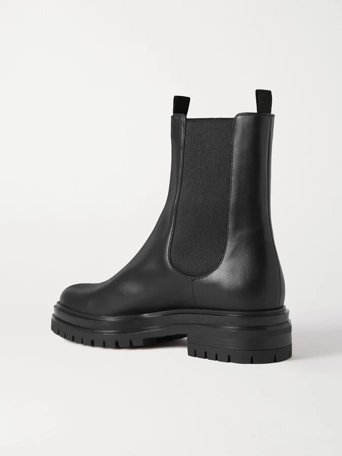 Gianvito Rossi - Chester Leather Chelsea Boots - Black - Image 3