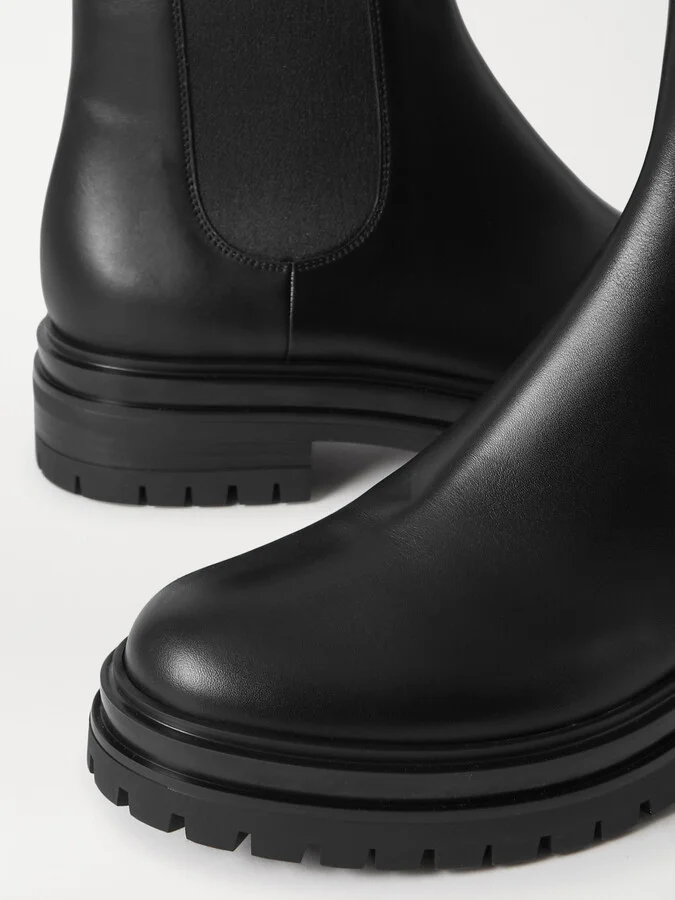 Gianvito Rossi - Chester Leather Chelsea Boots - Black - Image 4