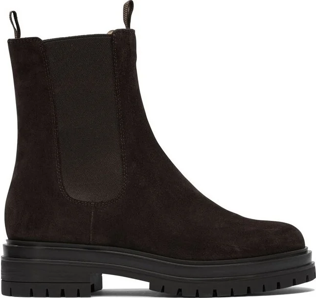 Gianvito Rossi Chester Round Toe Ankle Boots
