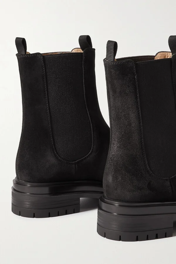 Gianvito Rossi - Chester Suede Chelsea Boots - Black - Image 4