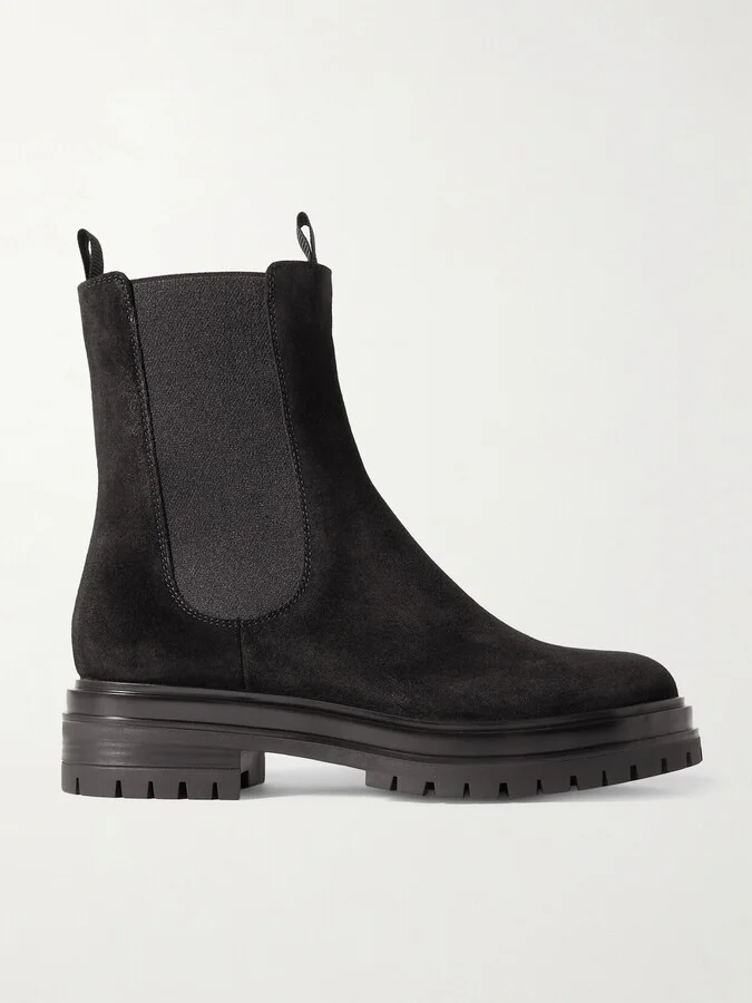 Gianvito Rossi - Chester Suede Chelsea Boots - Black
