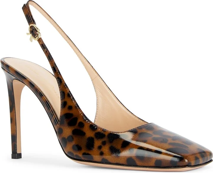 Gianvito Rossi Christina Sling Nuit Pump in Brown - Image 2