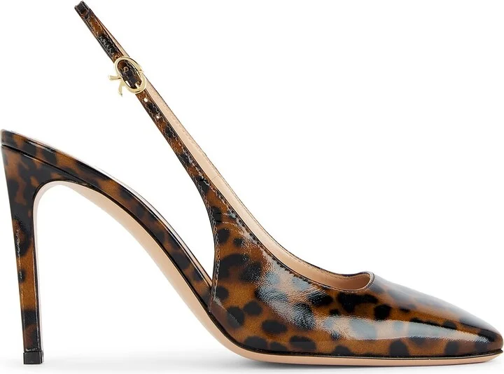 Gianvito Rossi Christina Sling Nuit Pump in Brown