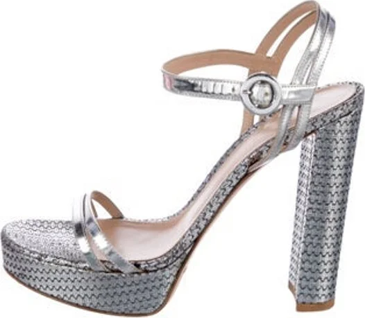 Metallic, Pattern Prints, Silver