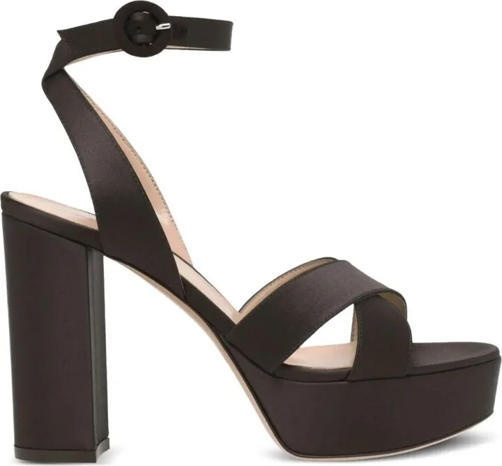 Gianvito Rossi Crepe Satin Sandals T.070 Shoes