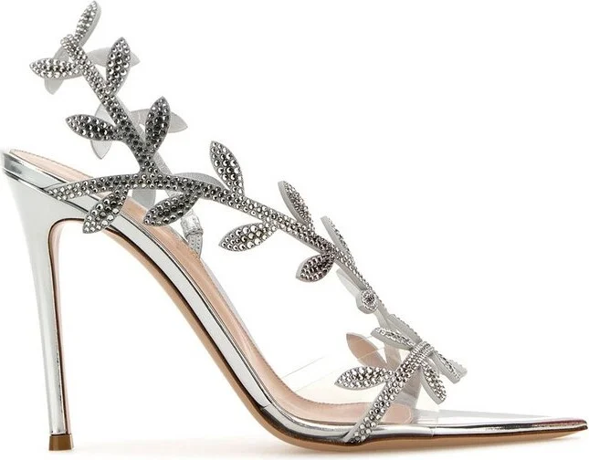 Gianvito Rossi Crystal-Embellished Flavia Sandals