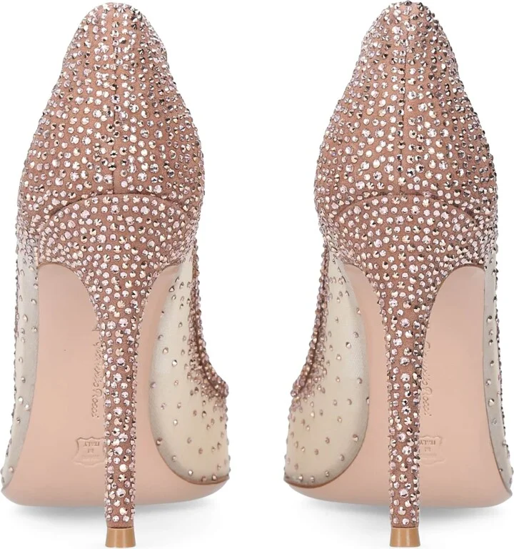Gianvito Rossi Crystal-Embellished Gianvito Pumps 105 - Image 2