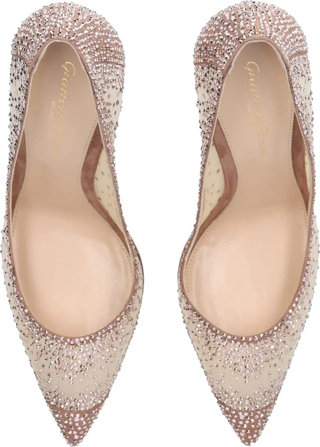 Gianvito Rossi Crystal-Embellished Gianvito Pumps 105 - Image 5