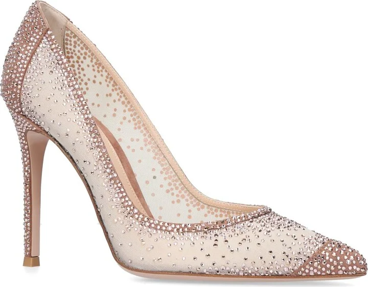 Gianvito Rossi Crystal-Embellished Gianvito Pumps 105