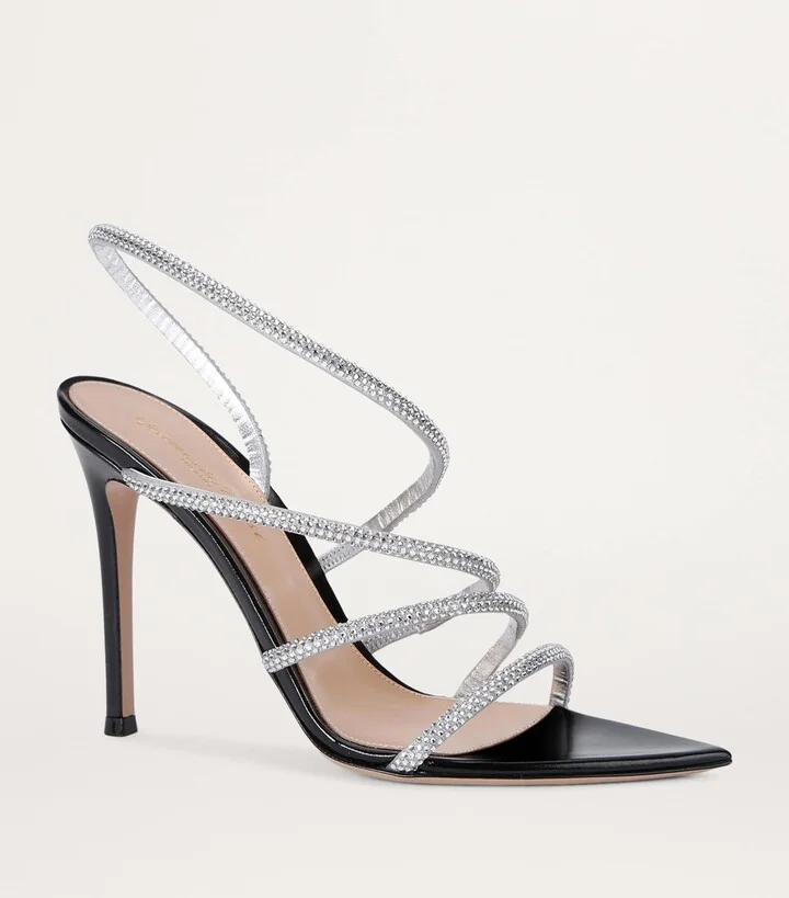 Gianvito Rossi Crystal Ettie Heeled Sandals 105 - Image 3