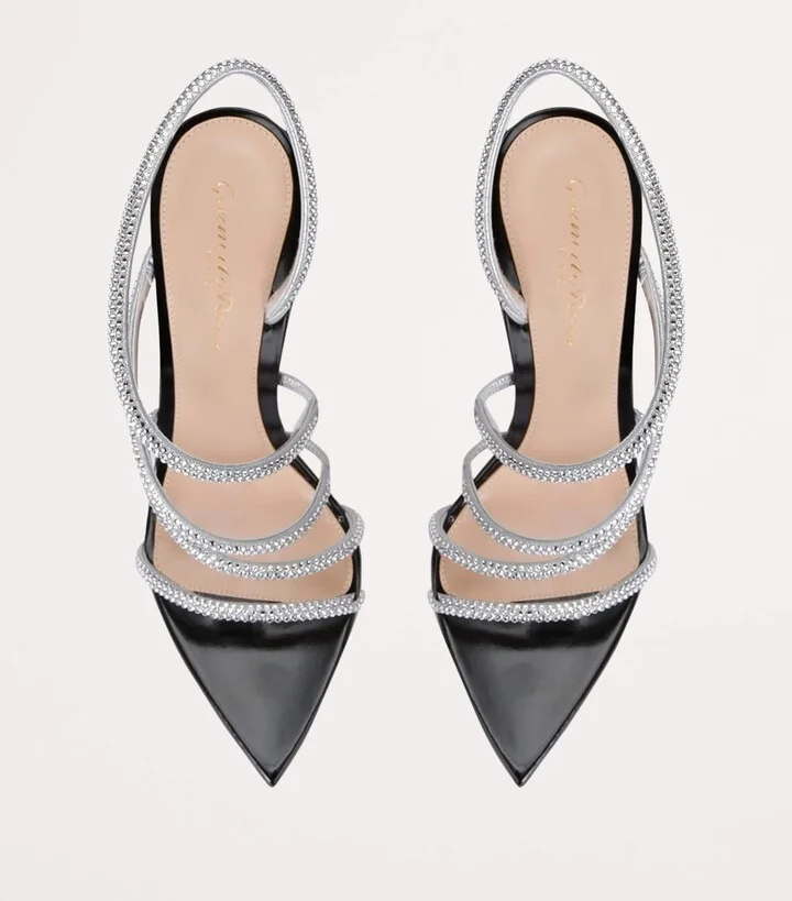 Gianvito Rossi Crystal Ettie Heeled Sandals 105 - Image 4