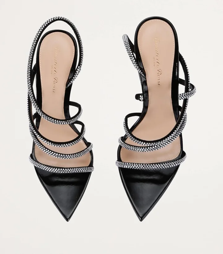 Gianvito Rossi Crystal Ettie Heeled Sandals 105 - Image 4