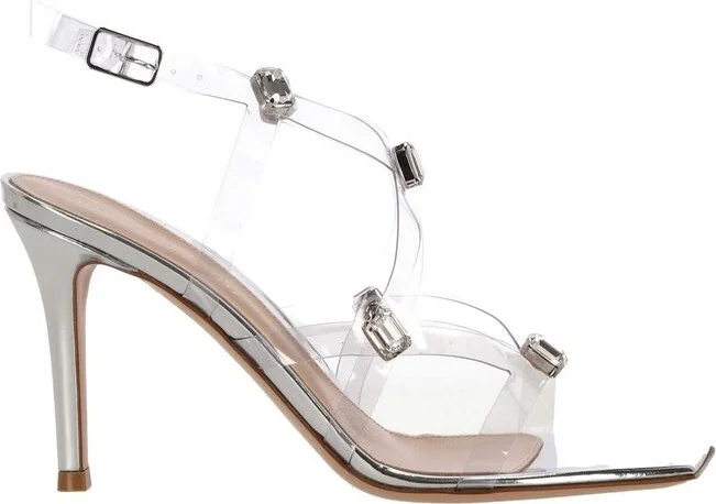 Gianvito Rossi Crystal Fever Caged Sandals