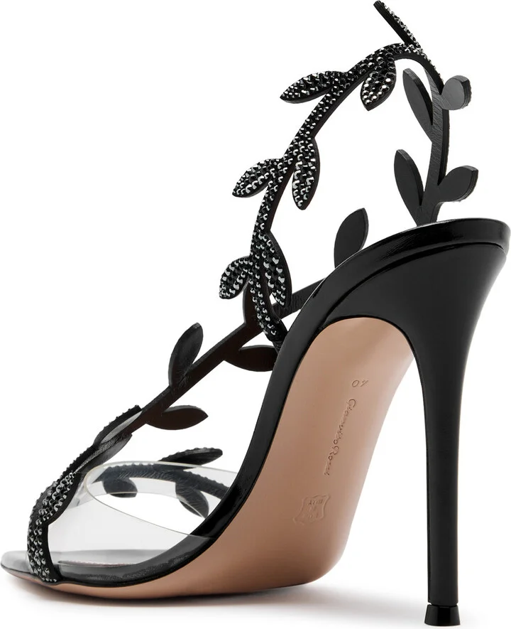Gianvito Rossi Crystal Flavia 100 Embellished Sandals - Image 2
