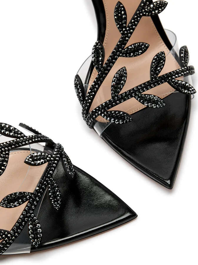 Gianvito Rossi Crystal Flavia 100 Embellished Sandals - Image 3