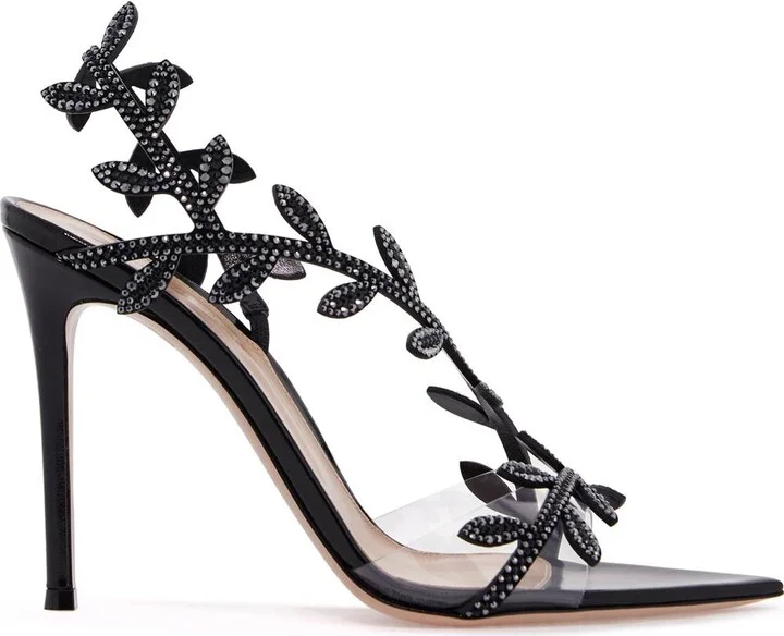 GIANVITO ROSSI crystal flavia sandals