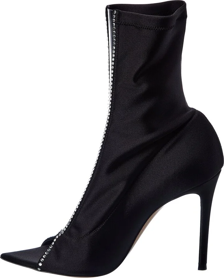 Gianvito Rossi Crystal Hiroko 105 Lycra & Vinyl Bootie - Image 2