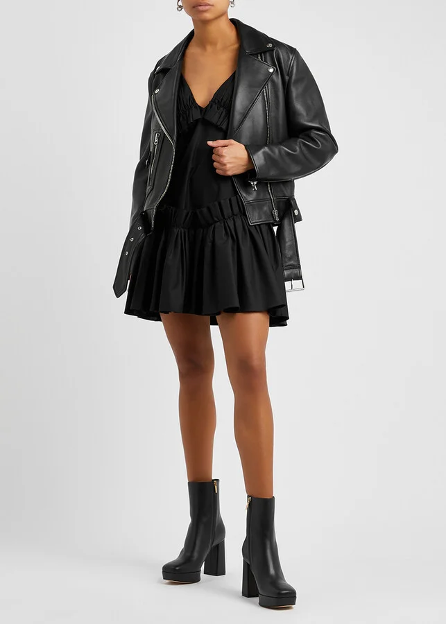 Gianvito Rossi Daisen Vitello 95 Leather Ankle Boots - Image 6