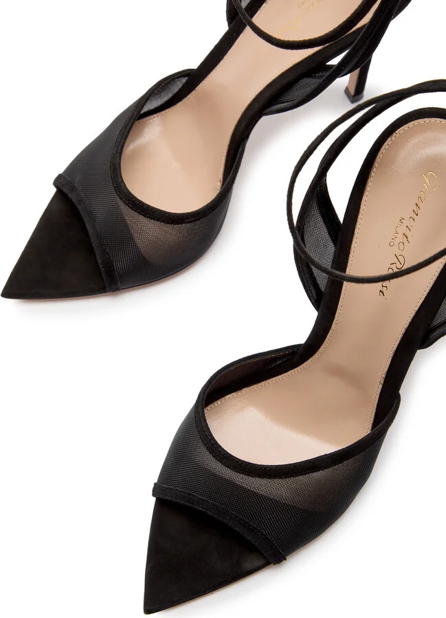 Gianvito Rossi Dorotea 120 Mesh Sandals - Image 3