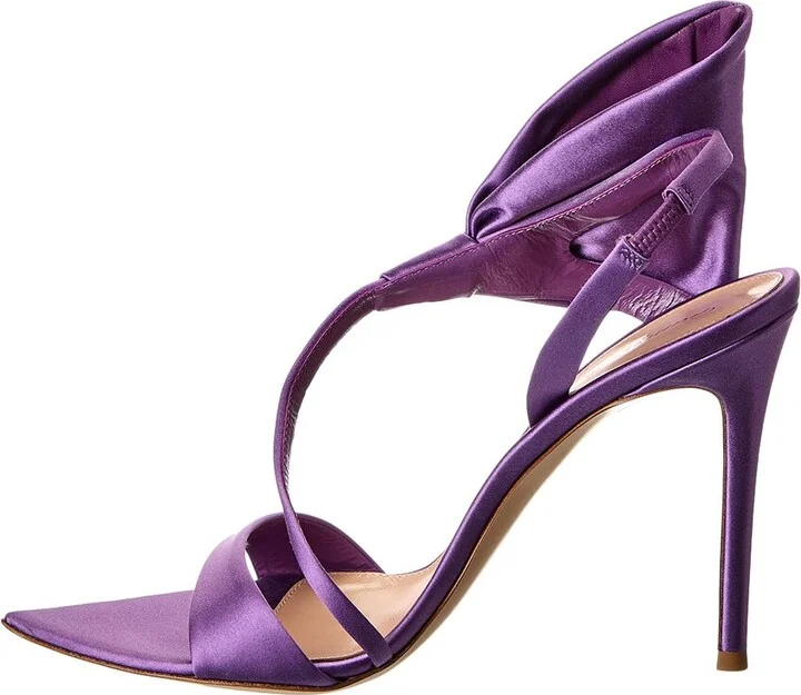 Gianvito Rossi Dositea 105 Satin Slingback Sandal - Image 2