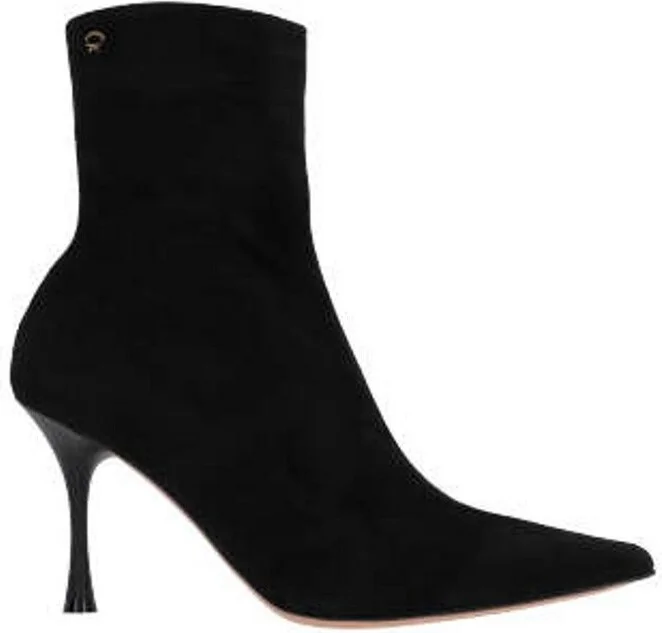 Gianvito Rossi Dunn Pointed-Toe Ankle Boots