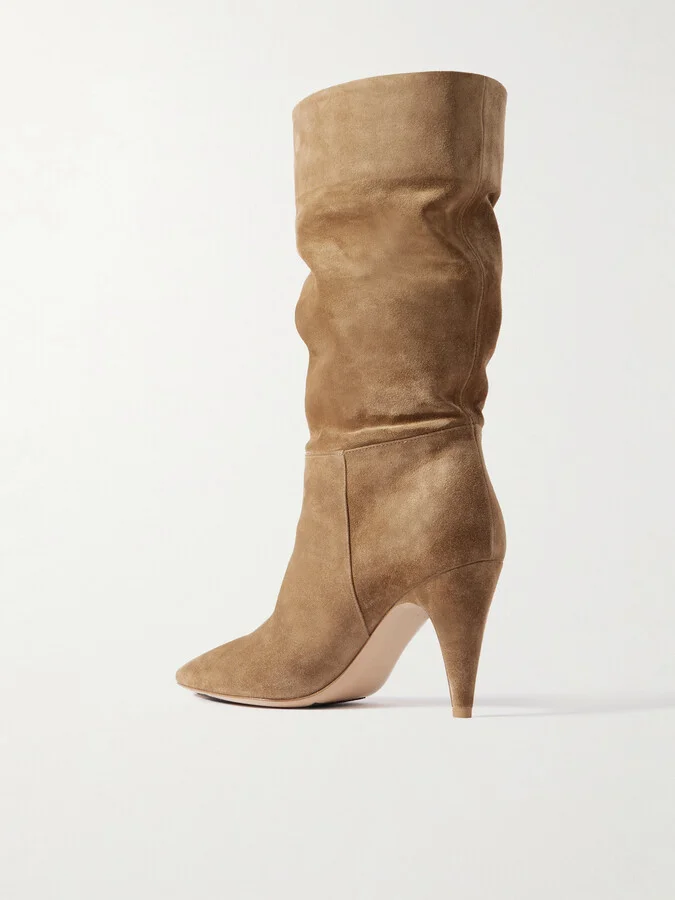 Gianvito Rossi - Elise 85 Suede Boots - Brown - Image 3