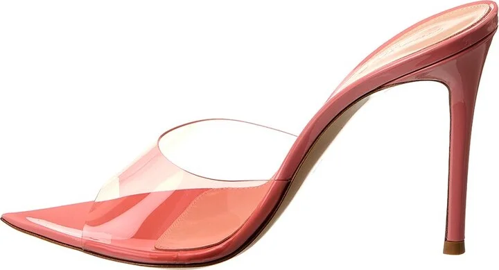 Gianvito Rossi Elle 105 Vinyl & Patent Sandal - Image 2