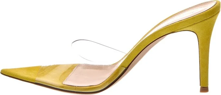 Gianvito Rossi Elle 85 Vinyl & Suede Sandal - Image 2