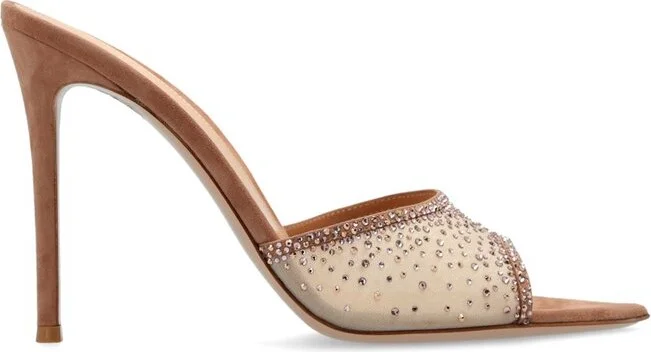 Gianvito Rossi Elle Embellished Mules