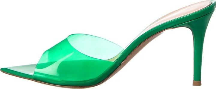 Gianvito Rossi Elle Leather & Vinyl Sandal - Image 2