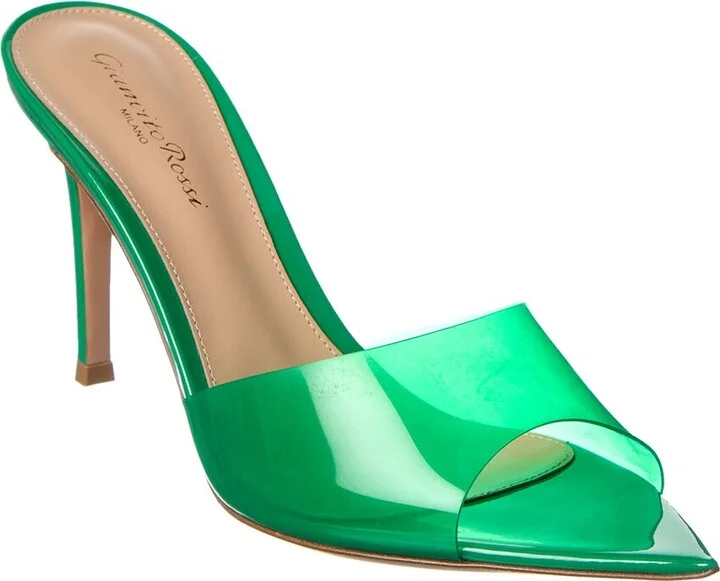 Gianvito Rossi Elle Leather & Vinyl Sandal