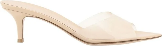 Gianvito Rossi Elle Pointed-Toe Mules