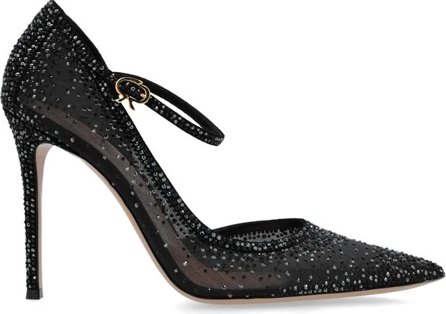 Gianvito Rossi Embellished Pointed-Toe Pumps