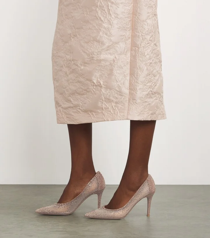 Gianvito Rossi Embellished Rania Pumps 85 - Image 5