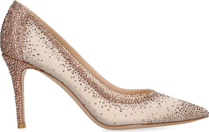 Gianvito Rossi Embellished Rania Pumps 85