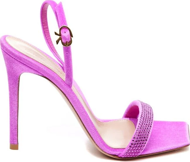 Gianvito Rossi Embellished Slingback Sandals