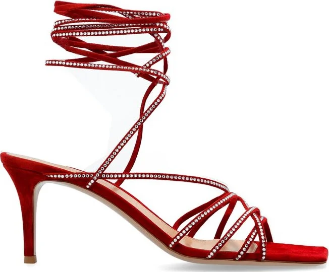 Gianvito Rossi Embellished Tied Fastened Sandals