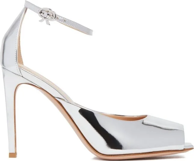 Gianvito Rossi Ethel Squared Peep Toe Sandals