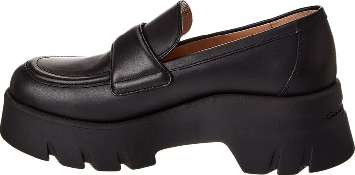 Gianvito Rossi Farren Leather Loafer - Image 2