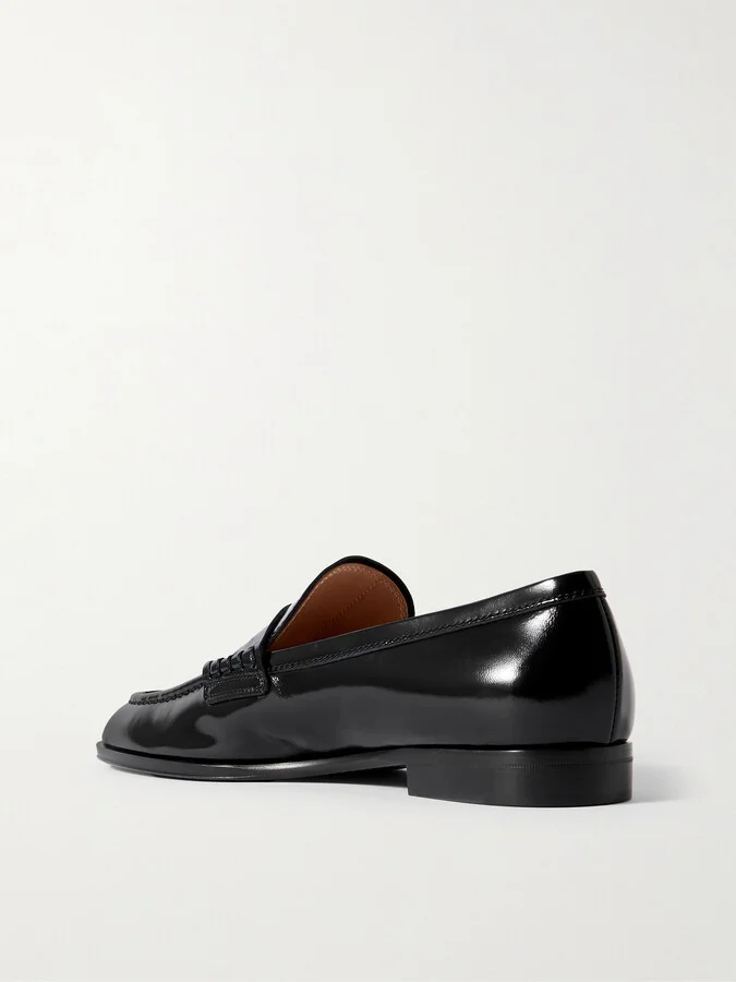 Gianvito Rossi - Georgie Patent-leather Loafers - Black - Image 3