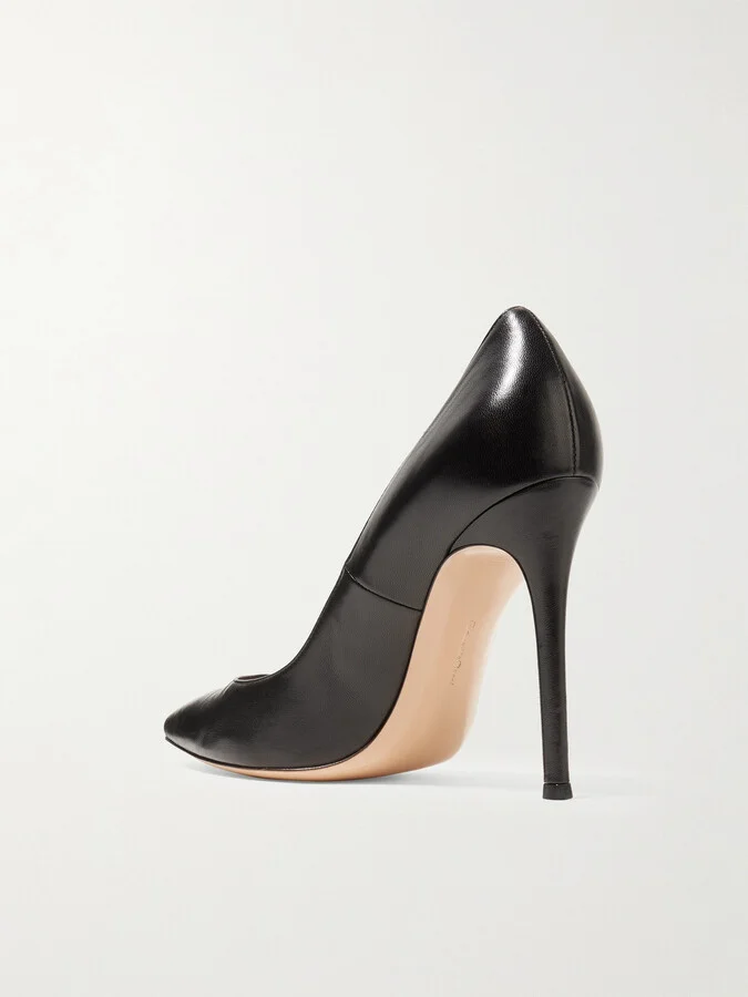 Gianvito Rossi - Gianvito 105 Leather Pumps - Black - Image 3