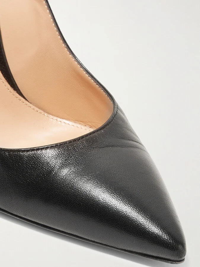 Gianvito Rossi - Gianvito 105 Leather Pumps - Black - Image 4