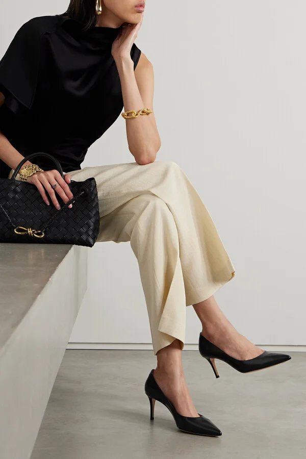 Gianvito Rossi - Gianvito 70 Leather Pumps - Black - Image 2