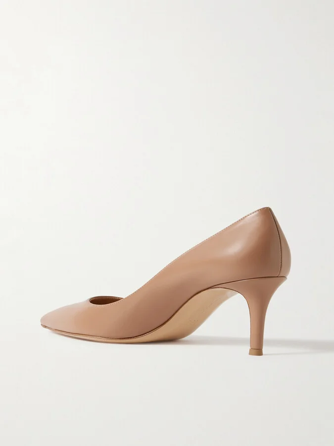 Gianvito Rossi - Gianvito 70 Leather Pumps - Neutrals - Image 3