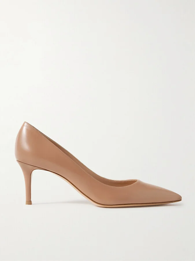 Gianvito Rossi - Gianvito 70 Leather Pumps - Neutrals
