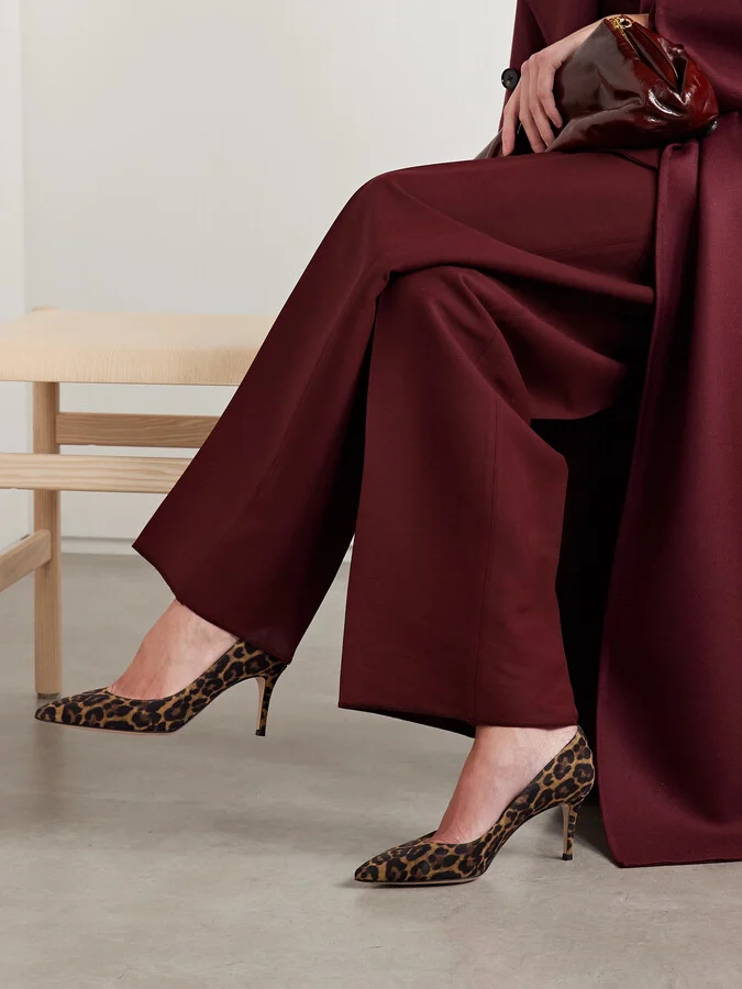 Gianvito Rossi - Gianvito 70 Leopard-print Suede Pumps - Animal print - Image 2