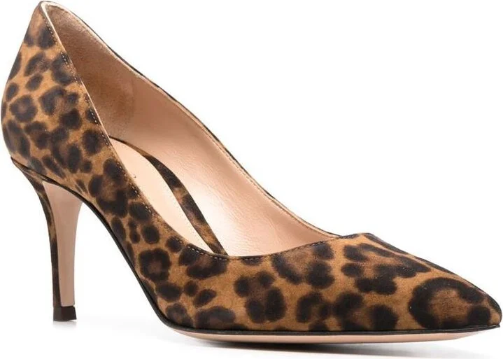 Gianvito Rossi Gianvito 70 Suede Leather Pumps - Image 4