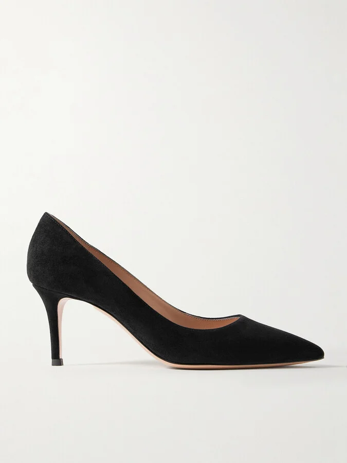 Gianvito Rossi - Gianvito 70 Suede Pumps - Black